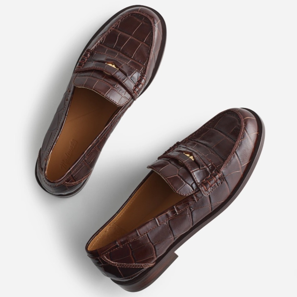 Madewell Shoes 7.5 Preppy Grayson Penny Loafer Brown - Picture 12 of 12
